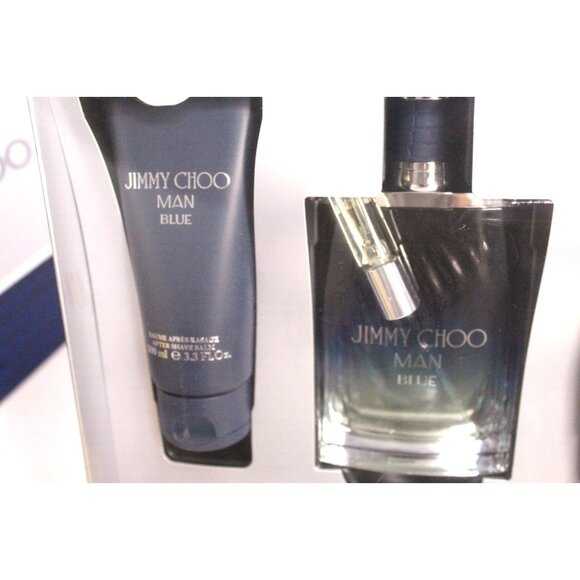 Jimmy Choo Man Blue Interparfum 4 Piece Set Spray x 2, After Shave, Gel Unopened - Picture 9 of 12